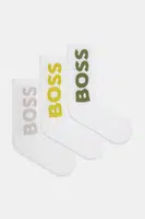 Ponožky BOSS 3-pack pánské, bílá barva, 50524259