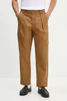 Bavlněné kalhoty A.P.C. hnědá barva, jednoduché, COGXS-H08428