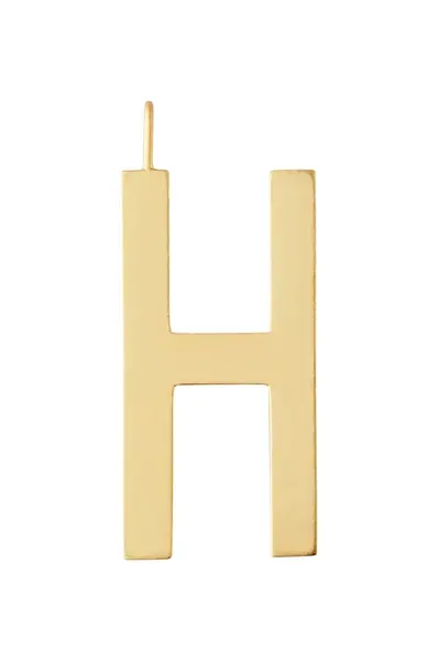 Pozlacený stříbrný přívěsek Design Letters