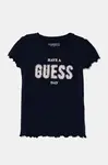 Dětské tričko Guess tmavomodrá barva, K5RI28 K6YW4