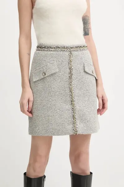 Sukně s příměsí vlny Bruuns Bazaar