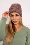 Kesi Čapica s fleece Melisa K241 bordová+béžová