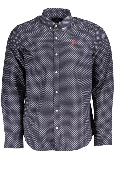 LA MARTINA MEN'S LONG SLEEVE SHIRT BLUE