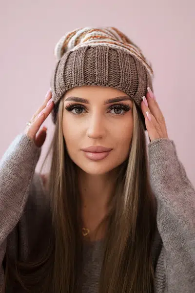 Women's cap Feba K330 mocca
