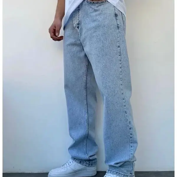 28721 Dewberry Baggy Mens Jeans-BLUE