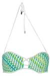 KARL LAGERFELD BEACHWEAR SWIMSUIT TOP WOMEN GREEN