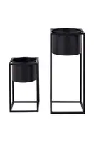 Sada kvetináčov so stojanom House Nordic Marla 17 x 31 / 19,5 x 50,5 cm 2-pak