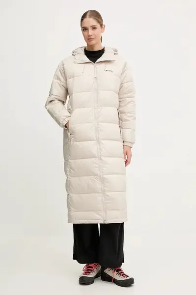 Sportovní bunda Columbia Pike Lake béžová barva, zimní, 2133543