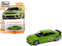 2023 Dodge Charger R/T Scat Pack Swinger Sublime Green Metallic "Modern Muscle" Series 1/64 Diecast Model Car by Auto World