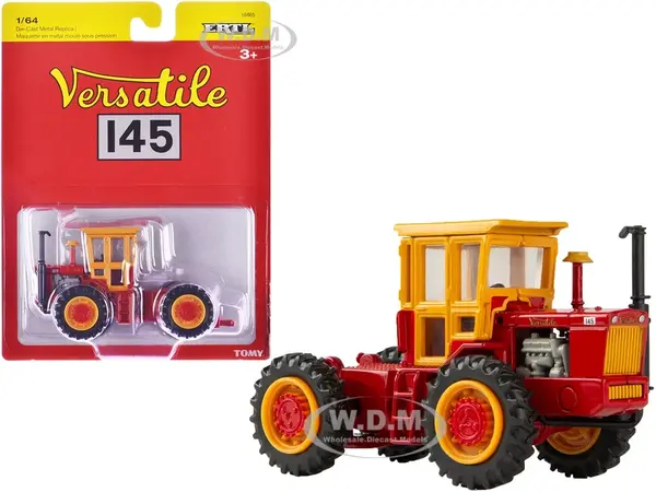Versatile 145 Tractor Red with Yellow Cabin 1/64 Diecast Model by ERTL TOMY
