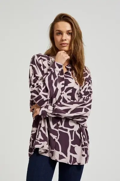 Marisse Women's Shirt Z-Ko-4526 D.Violet