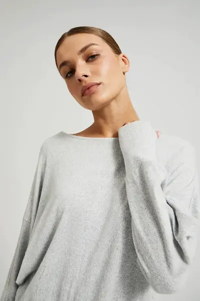 Marisse Women's Sweater Z-Sw-4560 L.Grey Mel