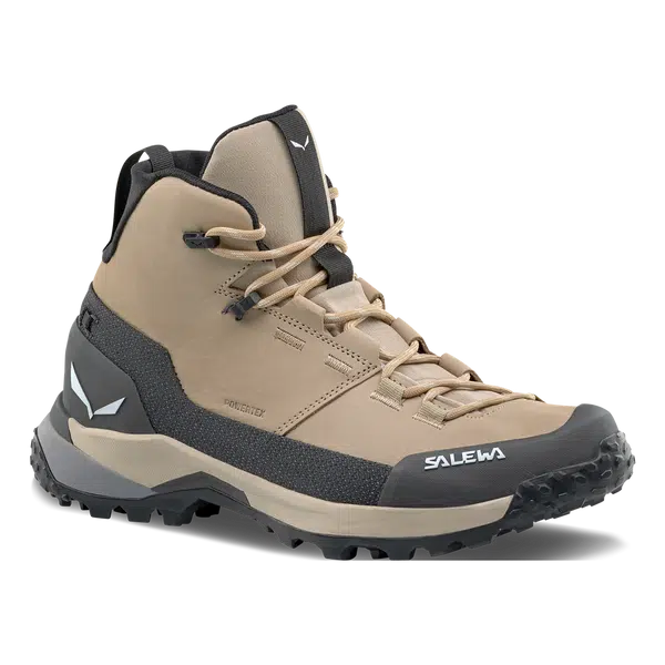 Salewa Puez Leather mid PTX EU 38, Quicksand/Onyx Dámské trekové boty