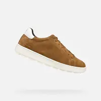 Light brown men's sneakers Geox Spherica ECUB-1 - Men