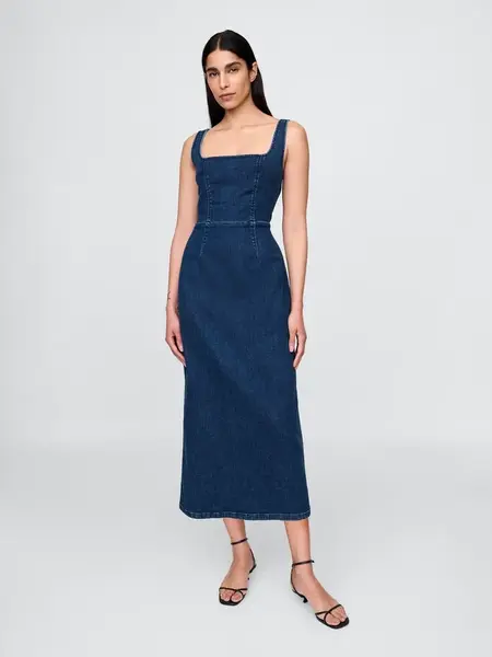GAP Denim midi dress - Women's