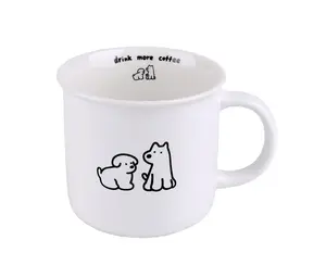 Toro Keramický hrnek Pejsek 380 ml 1 ks bílý