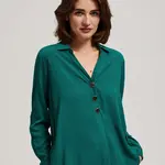 Marisse Emerald V-Neck Shirt