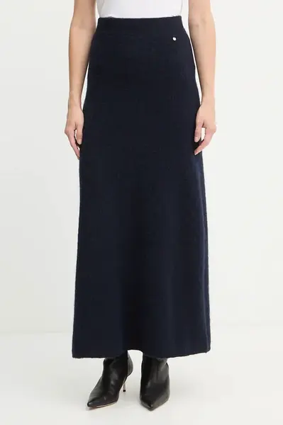 Sukně s příměsí vlny BOSS Orange C_Fici