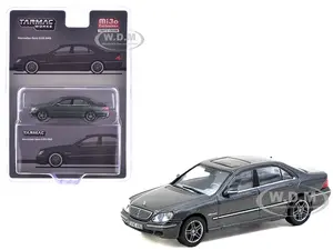 Mercedes-Benz S 65 AMG Tectite Gray Metallic "Global64" Series 1/64 Diecast Model by Tarmac Works