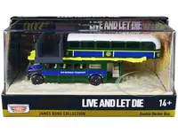 Double Decker Bus "San Monique Transport" "Hitting Bridge Scene" James Bond 007 "Live and Let Die" (1973) Movie with Display "James Bond Collection"