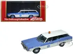 1970 Ford Galaxie Station Wagon Blue and White with Blue Interior "Pan-American Airlines Ground Crew" Limited Edition to 180 pieces Worldwide 1/43 Mo