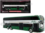 Alexander Dennis Enviro 500 Double Decker Bus "AC Transit / Transbay" Green and White "North American Bus &amp; Motorcoach Collection" Limited Editio