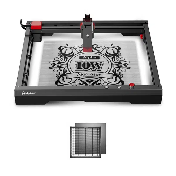 AlgoLaser Alpha 10W Laser Engraver + Laser Bed