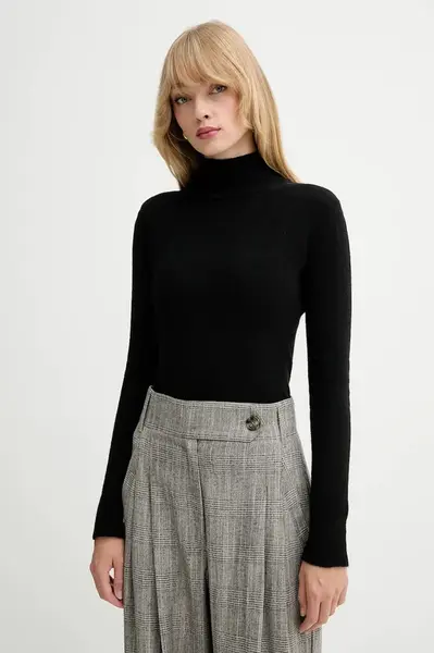 Svetr Marella Emme by Marella dámský, černá barva, s golfem, 2525366201200