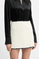 Sukně Ermanno Scervino béžová barva, mini, 57TO001E99