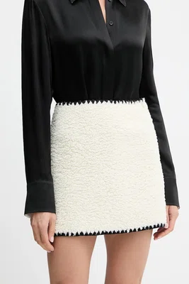 Sukně Ermanno Scervino béžová barva, mini, 57TO001E99