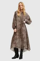 Šaty AllSaints JANE LEPPO