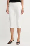 Kalhoty Morgan dámské, bílá barva, high waist, PCAP.F