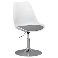 MID.YOU OTOČNÁ ŽIDLE PRO MLÁDEŽ, tkaná látka, šedá, bílá