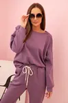 Kesi Włoski Komplet mikina + kalhoty máslový fialový