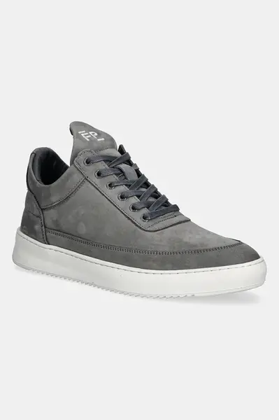 Nubukové tenisky Filling Pieces Low Top Ripple Nubuck šedá barva, 25122841874