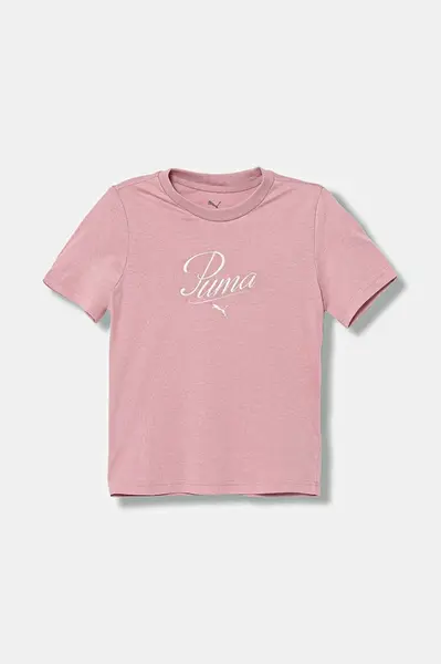Dětské bavlněné tričko Puma ESS SCRIPT Tee G