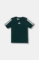 Dětské tričko adidas zelená barva, s potiskem, JW2527