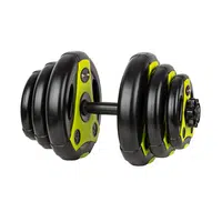 inSPORTline Jednoruční nakládací činkový set  3-18 kg černo-zelený