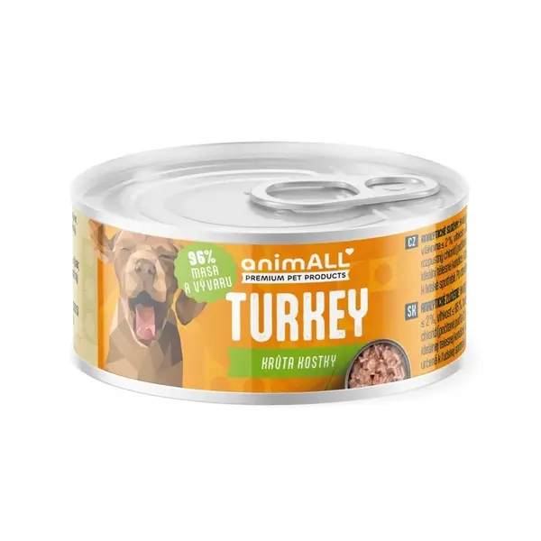 animALL Krůta kostky konzerva pro psy 80 g