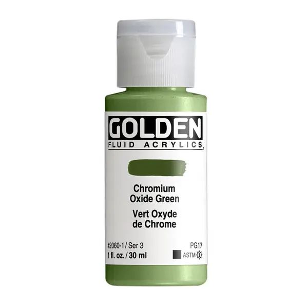 Akrylová barva Golden Fluid 30 ml - Chromium Oxide Green 2060