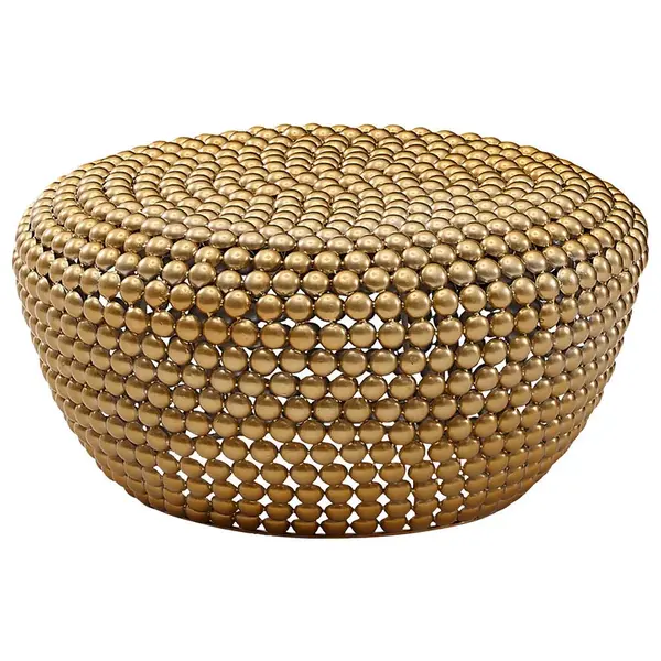 MID.YOU KONFERENČNÍ STOLEK, barvy zlata, kov, 60/60/30 cm