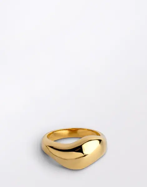 ENAMEL Copenhagen Ring, Agnete Large 925S/GP 57