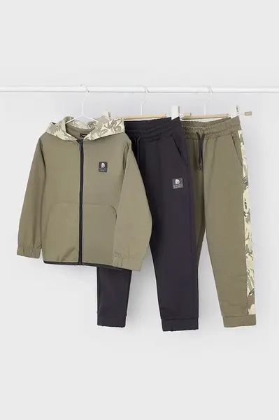 Dětská tepláková souprava Mayoral zelená barva, 4803