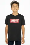 Dětské tričko Levi's černá barva, s potiskem