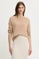 Vlněný svetr Twinset dámský, béžová barva, 252TP3495