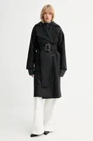 Kabát s vlnou IRO šedá barva, WP137MEALIA