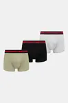HUGO přiléhavé boxerky pánské bavlněné s elastanem 3-pack