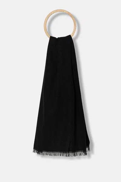 Šála Armani Exchange pánská, černá barva, hladká, XM002019 AF19835
