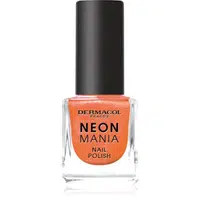 Dermacol Neon Mania lak na nehty odstín 2 Orange Glow 5 ml