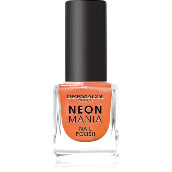 Dermacol Neon Mania lak na nehty odstín 2 Orange Glow 5 ml